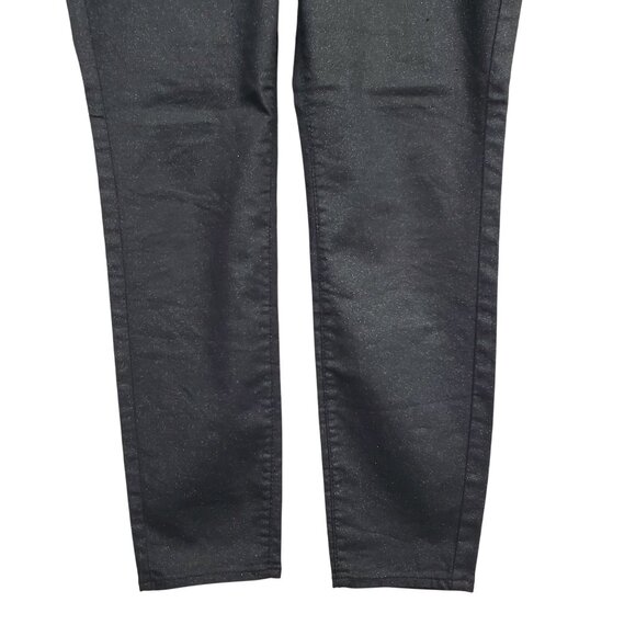 Old Navy Womens 12 Jeans Metallic Slim Leg The Rockstar Mid Rise Stretch Denim - Picture 4 of 13